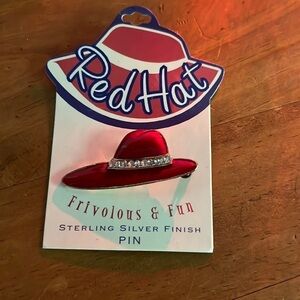 Red Hat Society Frivolous & Fun Pin